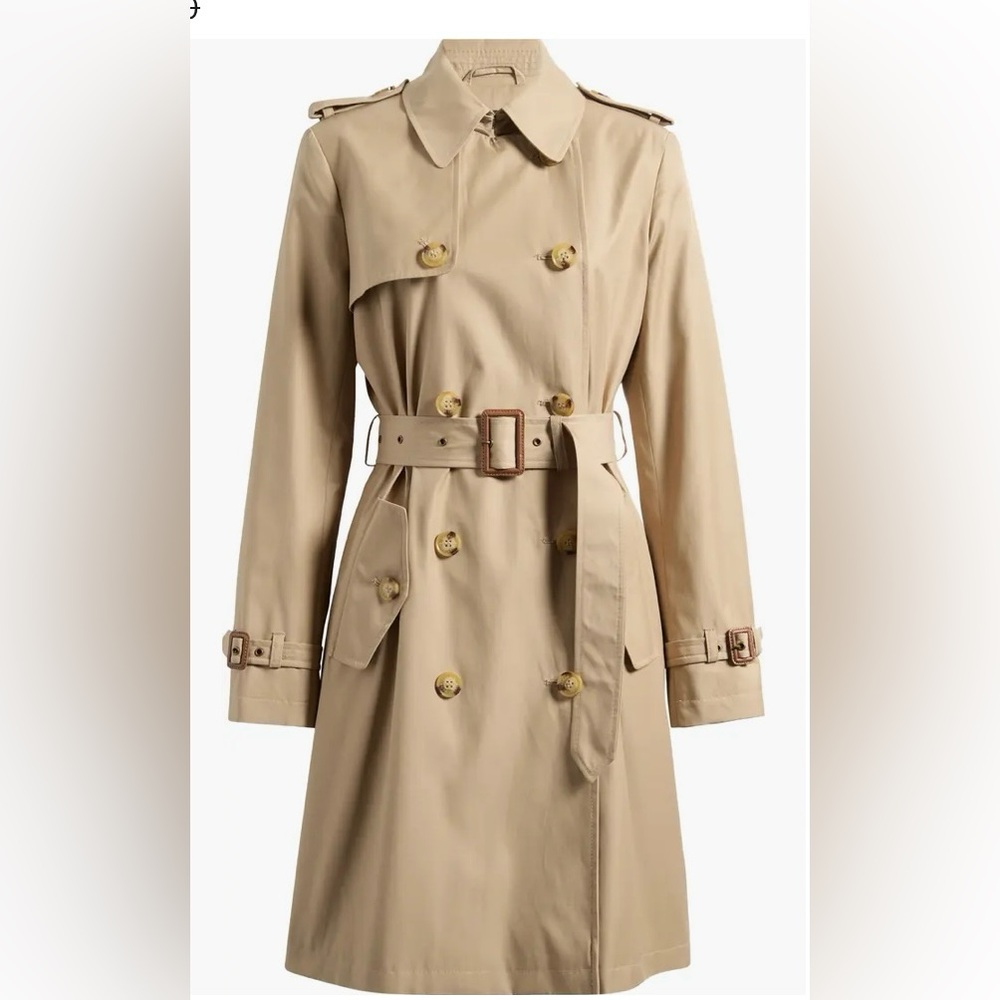 BNWT Ralph Lauren Belted Water Resistant Double Breasted Trench Coat